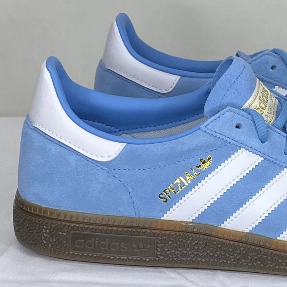 NEW ADIDAS Men’s Handball Spezial Sneakers – Light Blue – Size 9.5 – Suede – - Picture 3 of 5